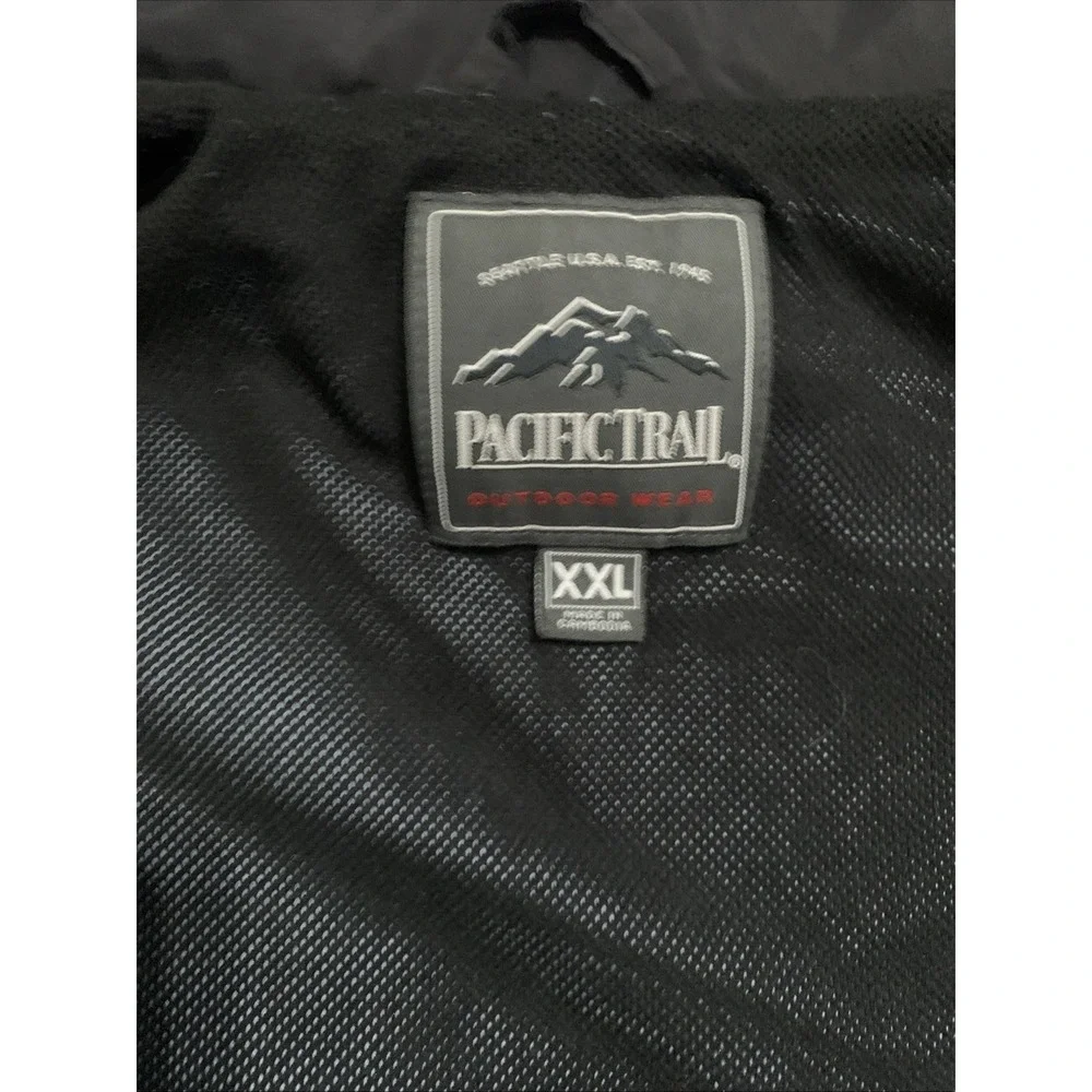 Pacific Trail Men's Blue Jacket XXL Windbreaker Hooded Gorpcore Vented Full Zip